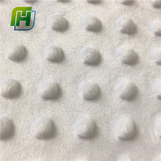 Cream plush fabric