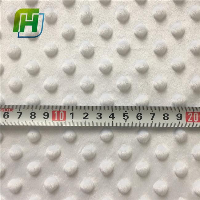 Cream Minky Dots Cuddle Fabric