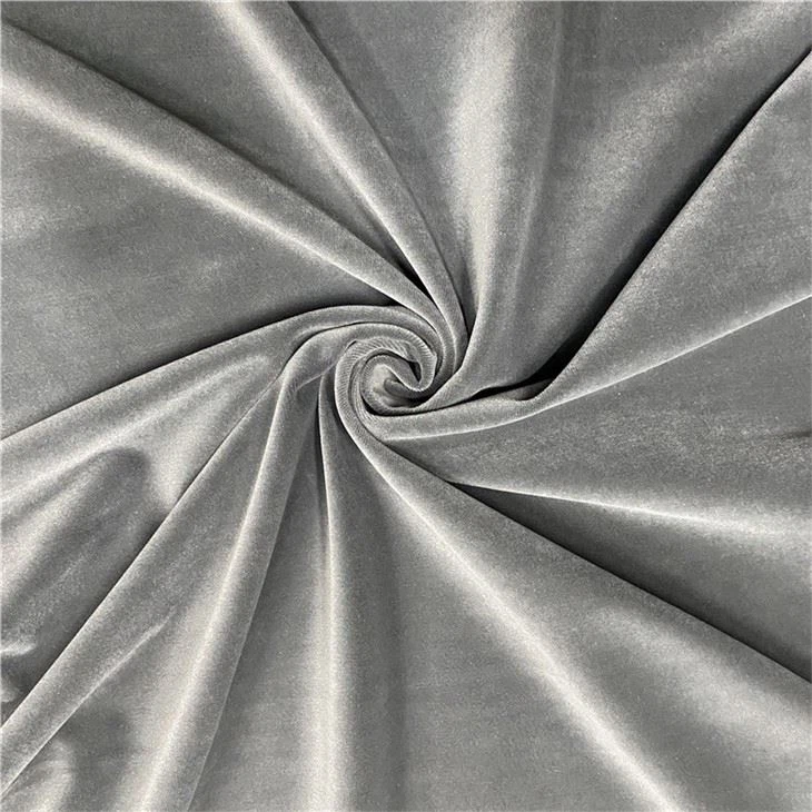 Grey Velvet Fabric Upholstery