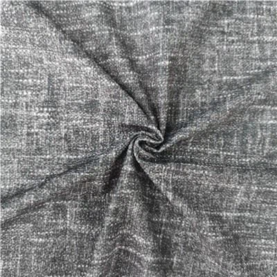 Linen Look Embossed Velvet Fabric