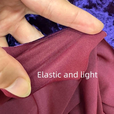 Crushed stretch velvet fabric Crushed stretch velvet fabric