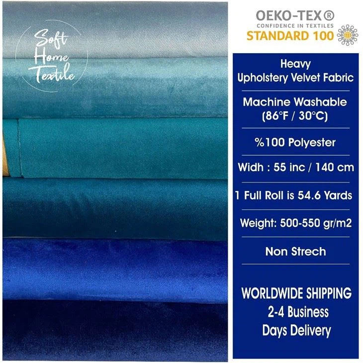 Velvet Material By The Yard